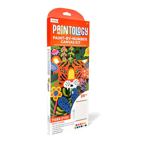 *Ooly Paintology Paint-By-Number Canvas Kit - Tiger Eyes