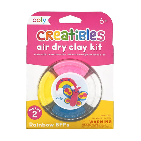 *Ooly Creatibles Mini Air Dry Clay Kit - Rainbow BFFs