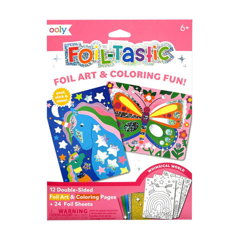 *Ooly Foil-tastic Foil Art & Colouring Set - Whimsical World