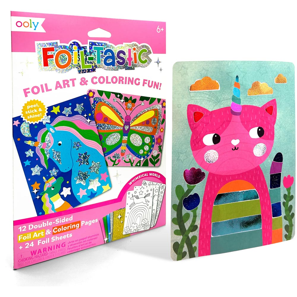 *Ooly Foil-tastic Foil Art & Colouring Set - Whimsical World