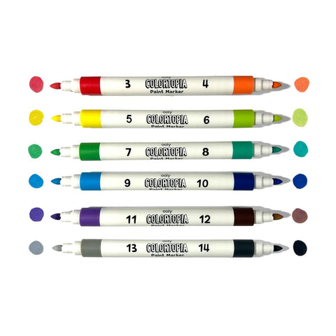 *Ooly Colortopia Colour By Number Paint Marker Kit - Epic Adventures