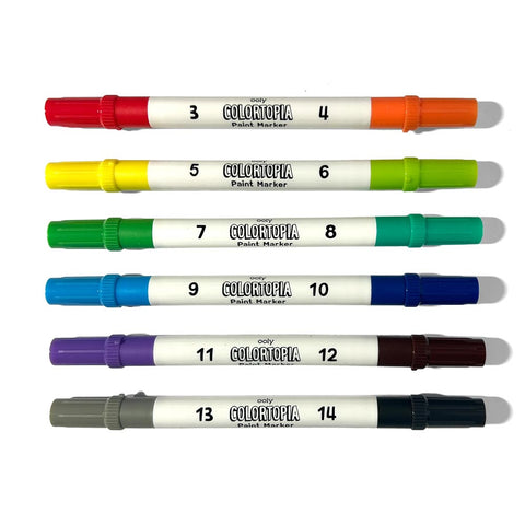 *Ooly Colortopia Colour By Number Paint Marker Kit - Epic Adventures