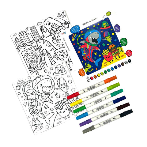 *Ooly Colortopia Colour By Number Paint Marker Kit - Epic Adventures