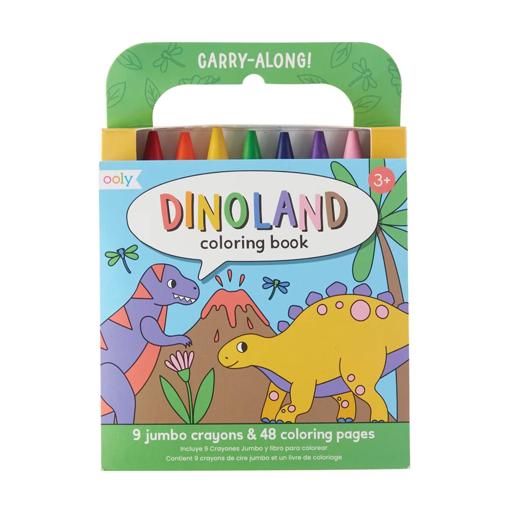 *Ooly Carry Along Colouring Book Set - Dinoland