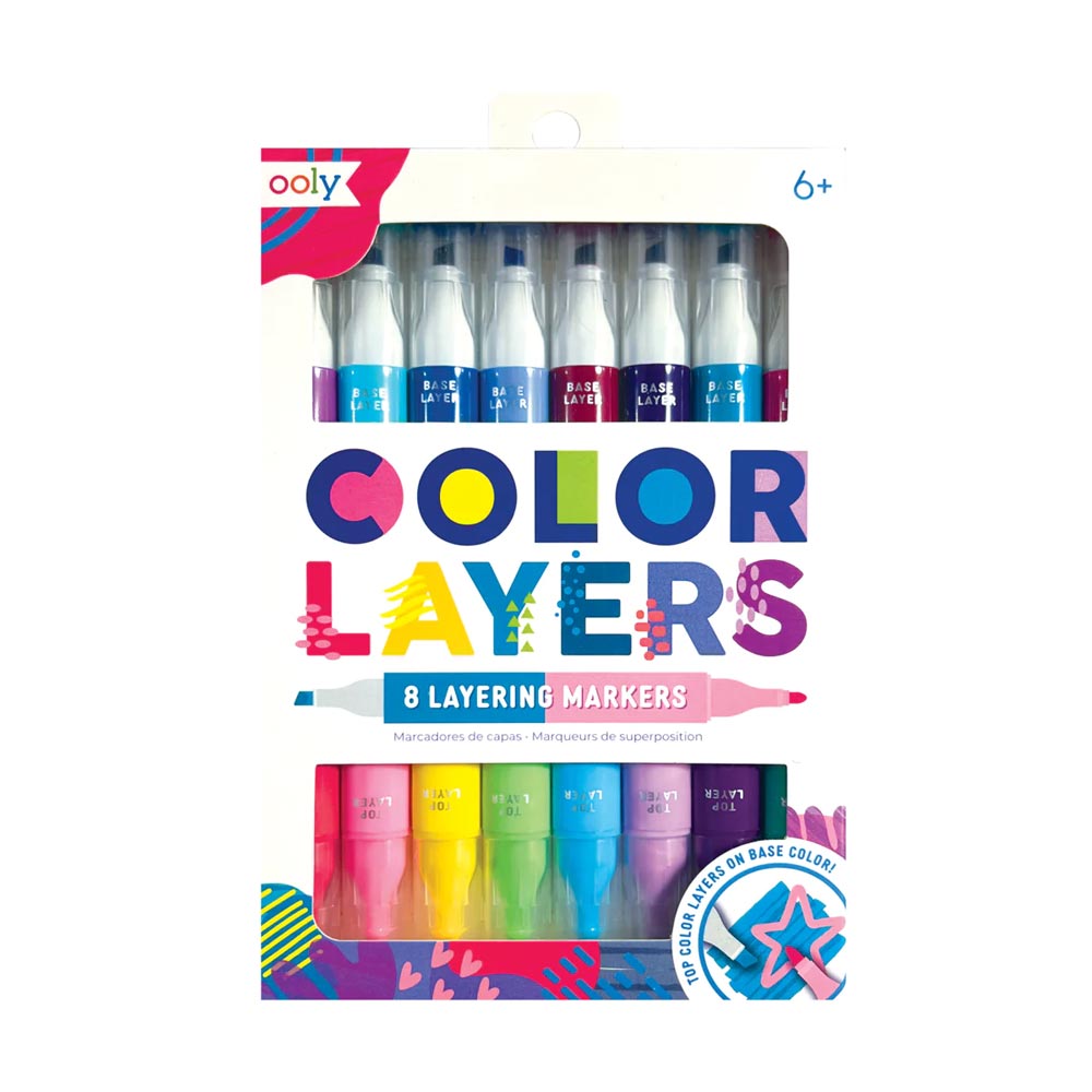 *Ooly Colour Layers Double Ended Layering Markers - Set of 8