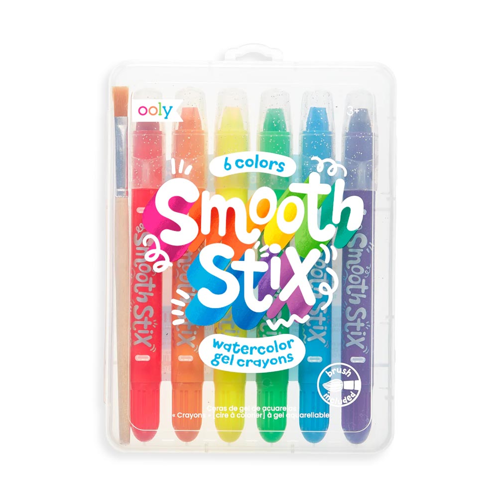 *Ooly Smooth Stix Watercolour Gel Crayons - Set of 6