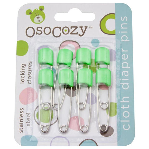 *OsoCozy Cloth Diaper Pins - 8 Pack