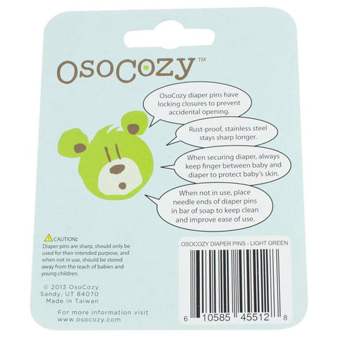 *OsoCozy Cloth Diaper Pins - 8 Pack