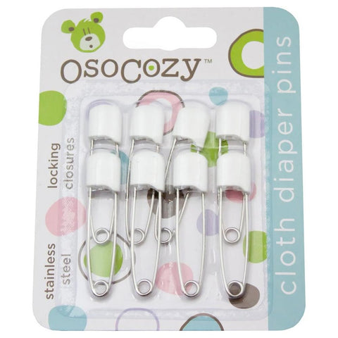 *OsoCozy Cloth Diaper Pins - 8 Pack