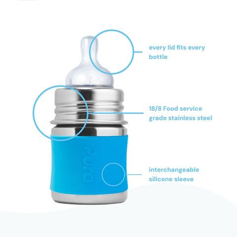 *Pura Kiki Stainless Steel Infant Bottle - 5 oz