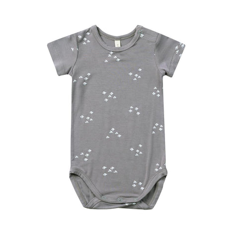 Quincy Mae Short Sleeve Bodysuit - Lagoon Flock *CLEARANCE*