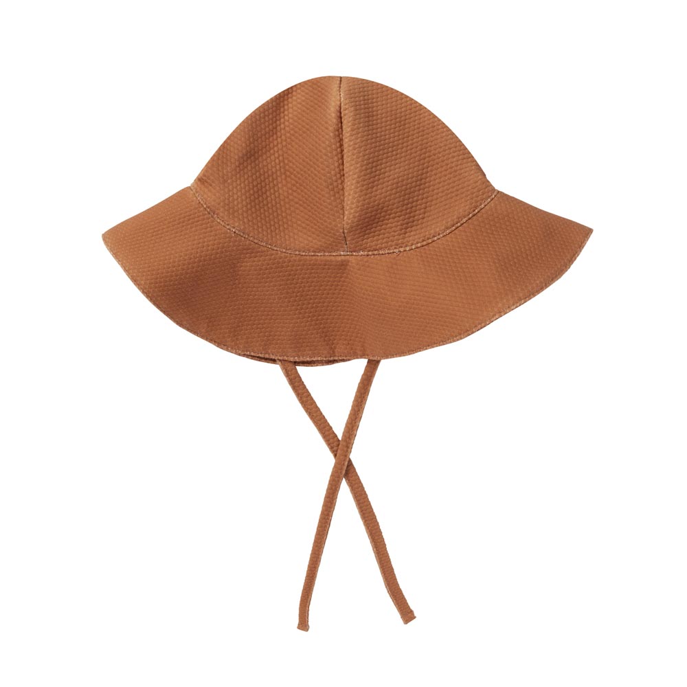 Quincy Mae Sun Hat - Clay (Size 6-12m) *CLEARANCE*