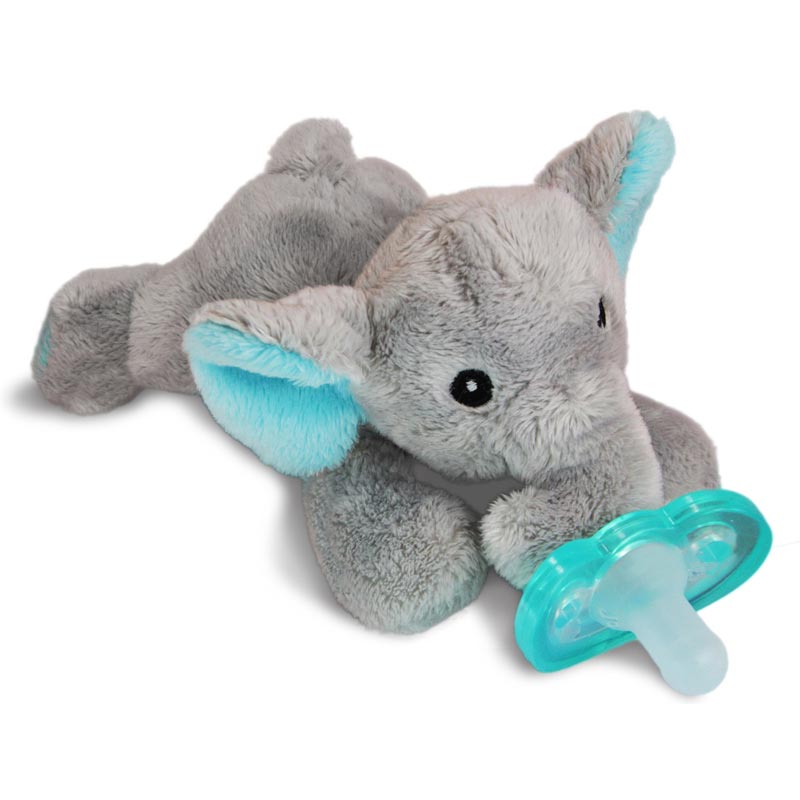 Elfy Elephant RazBuddy Pacifier Holder Plush - Lagoon Baby + Toy Shoppe