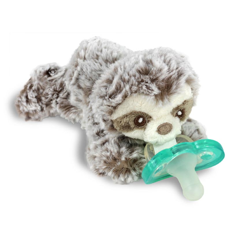 Sammi Sloth RazBuddy Pacifier Holder Plush - Lagoon Baby + Toy Shoppe