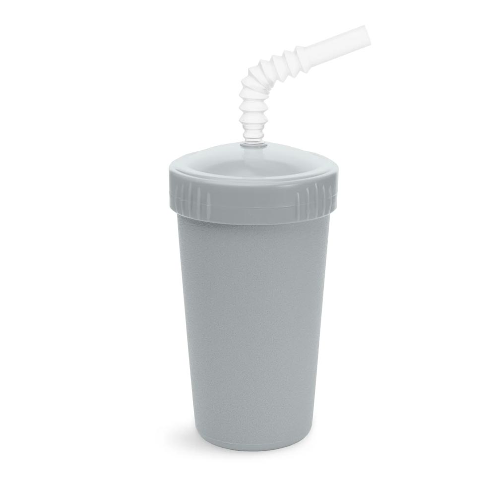 Grey Re-Play Cup, Lid & Straw - Lagoon Baby + Toy Shoppe