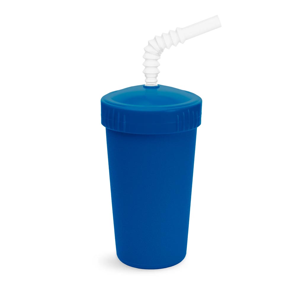 Navy Re-Play Cup, Lid & Straw - Lagoon Baby + Toy Shoppe