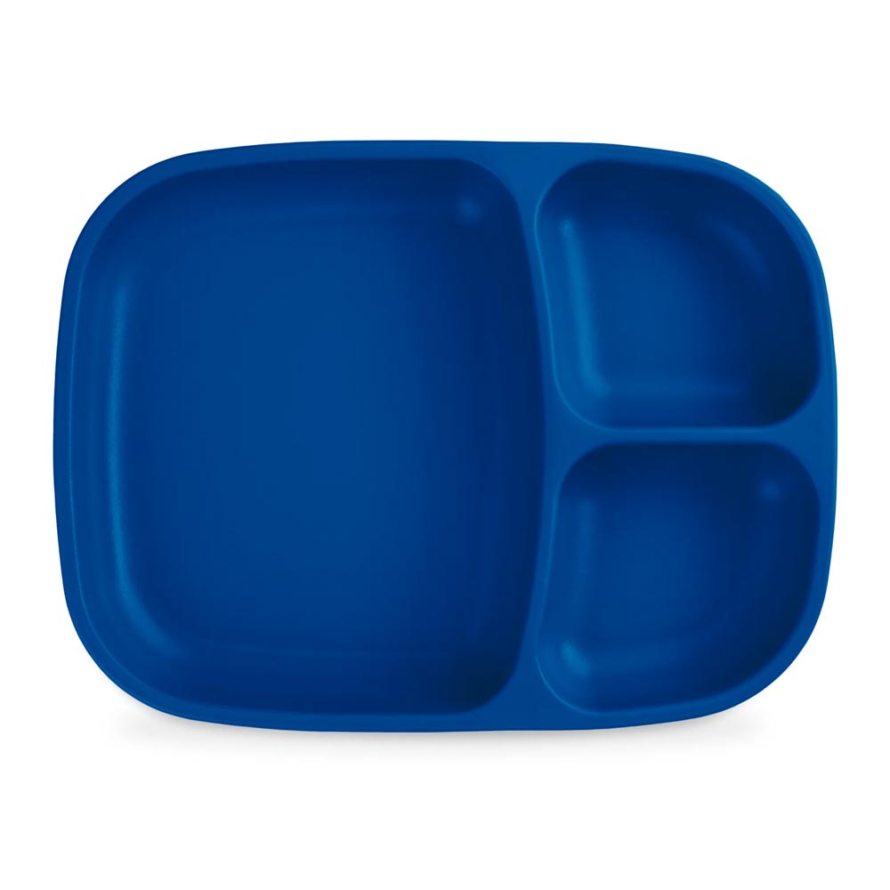 Navy Re-Play Large Divided Tray - Lagoon Baby + Toy Shoppe