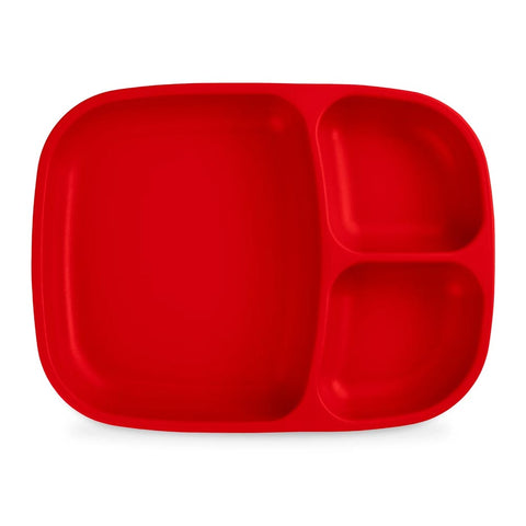 Red Re-Play Large Divided Tray - Lagoon Baby + Toy Shoppe