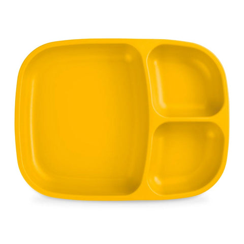 Sunny Yellow Re-Play Large Divided Tray - Lagoon Baby + Toy Shoppe