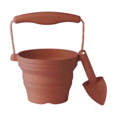 *Scrunch Seedling Pot and Trowel