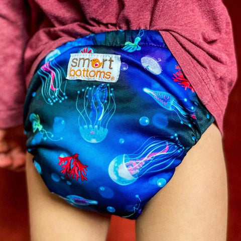 Ocean Blooms Smart Bottoms Smart One 3.1 All-in-One Cloth Diaper - Lagoon Baby + Toy Shoppe