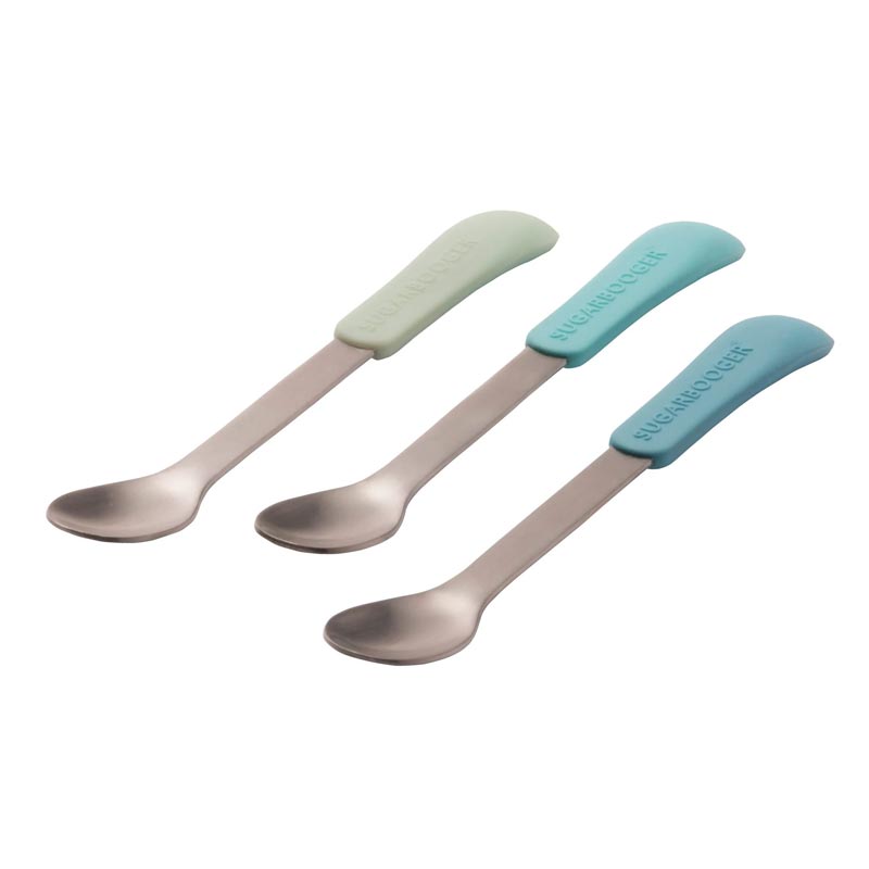 Baby Blue Sugarbooger Lil Bitty Spoons Set - Lagoon Baby + Toy Shoppe