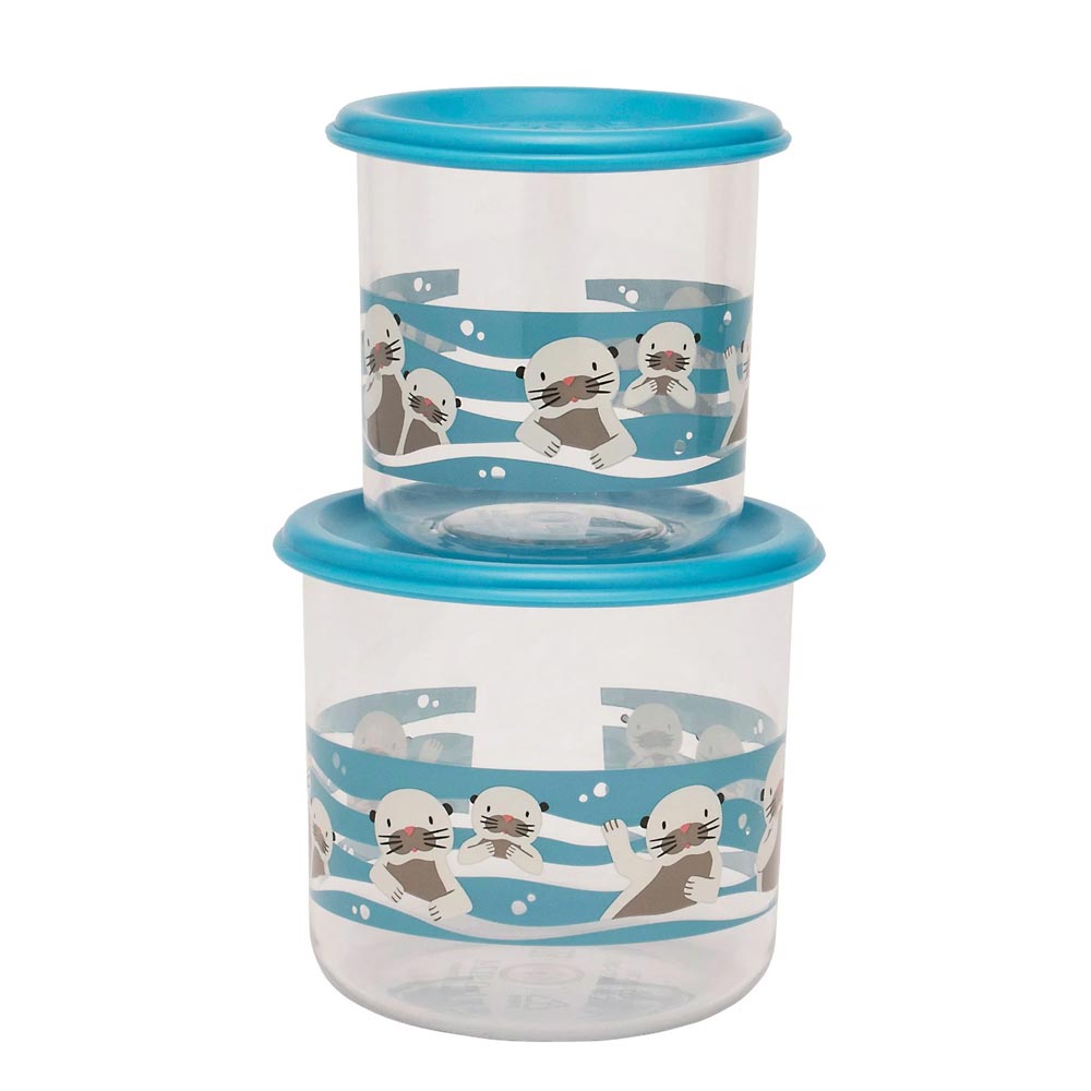 Large Baby Otter Sugarbooger Snack Container Set - Lagoon Baby + Toy Shoppe