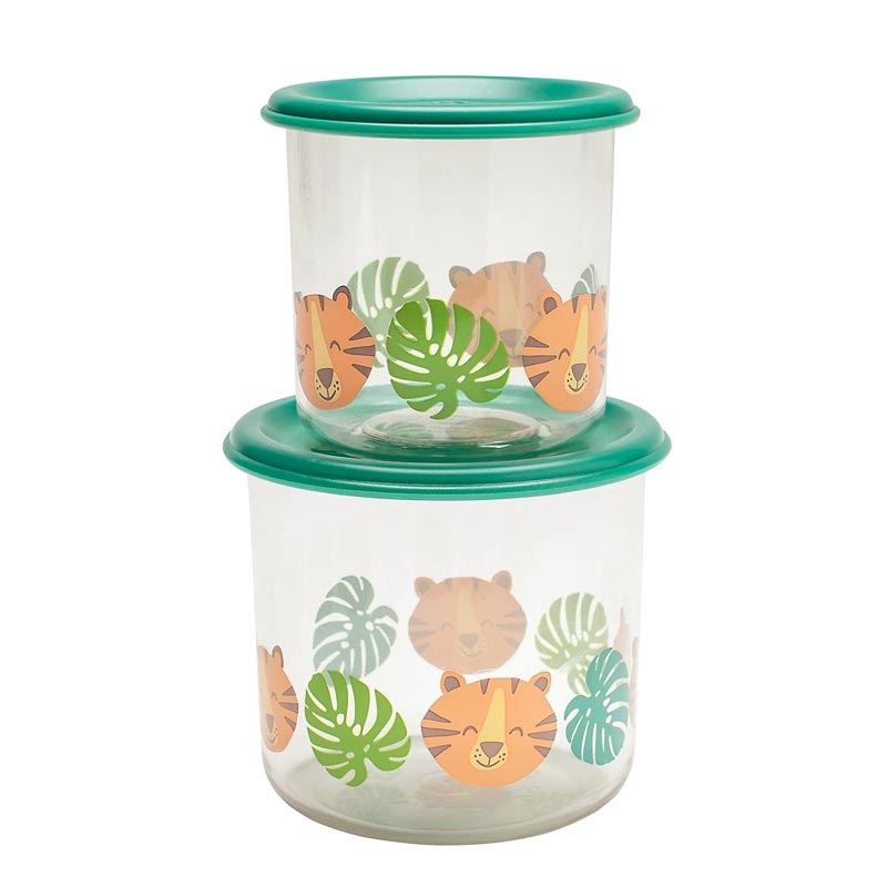 Large Tiger Sugarbooger Snack Container Set - Lagoon Baby + Toy Shoppe