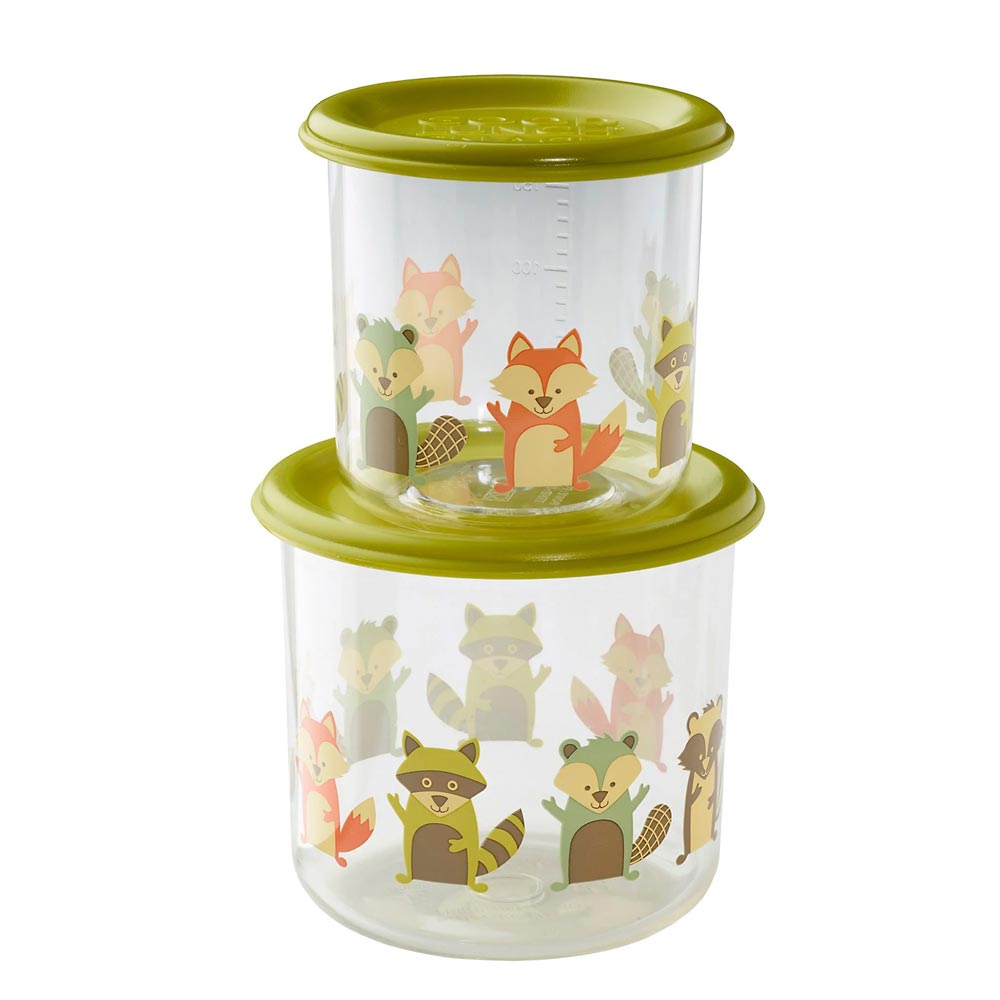 Large What Did the Fox Eat Sugarbooger Snack Container Set - Lagoon Baby + Toy Shoppe