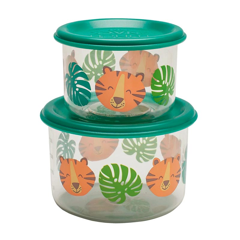 Small Tiger Sugarbooger Snack Container Set - Lagoon Baby + Toy Shoppe