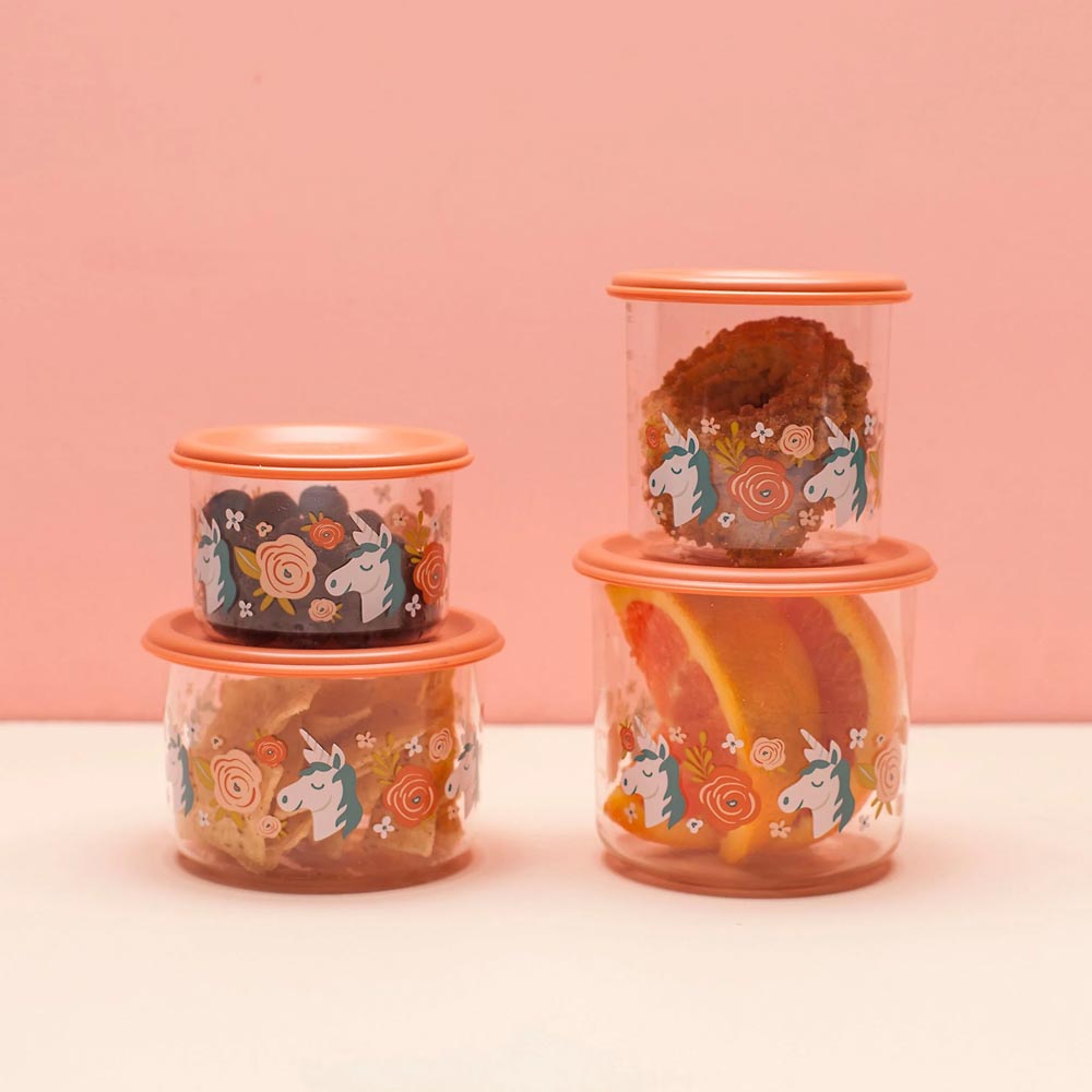 Small vs Large  Sugarbooger Snack Container Set - Lagoon Baby + Toy Shoppe