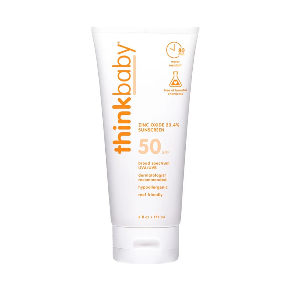 *Thinkbaby Safe Sunscreen SPF 50+ - 6oz/177ml Family Size