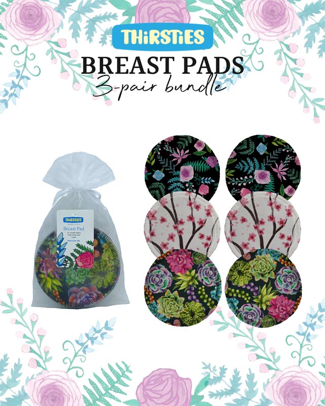 *Thirsties Organic Cotton Breast Pads 3-Pack