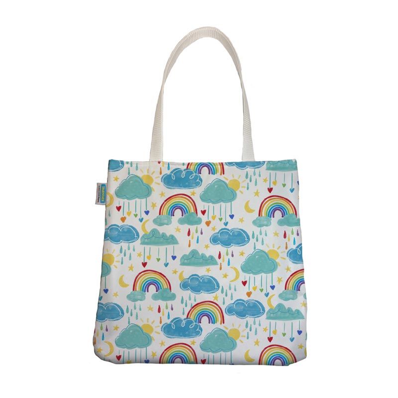 Rainbow Thirsties Simple Tote - Lagoon Baby + Toy Shoppe