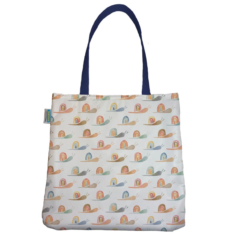 Rainbow Snail Thirsties Simple Tote - Lagoon Baby + Toy Shoppe