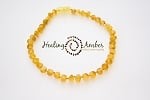 *Healing Amber - Stretch- Amber Infant Bracelet/Anklet - 6.5"