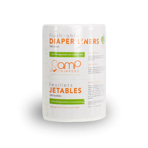 AMP Flushable Diaper Liners