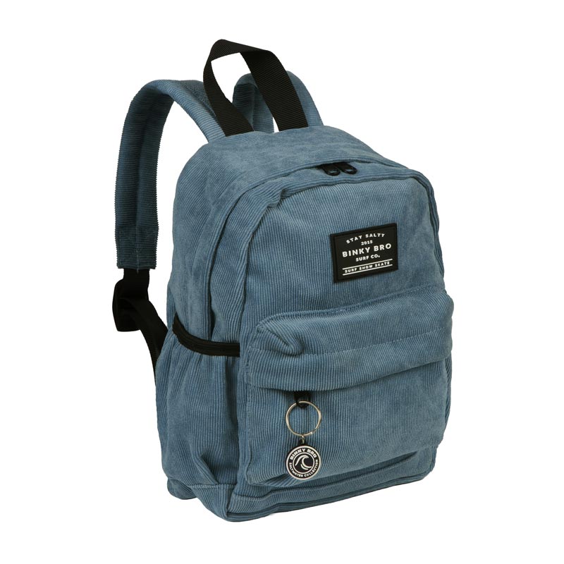 *BinkyBro Toddler Backpack - Blue Cord