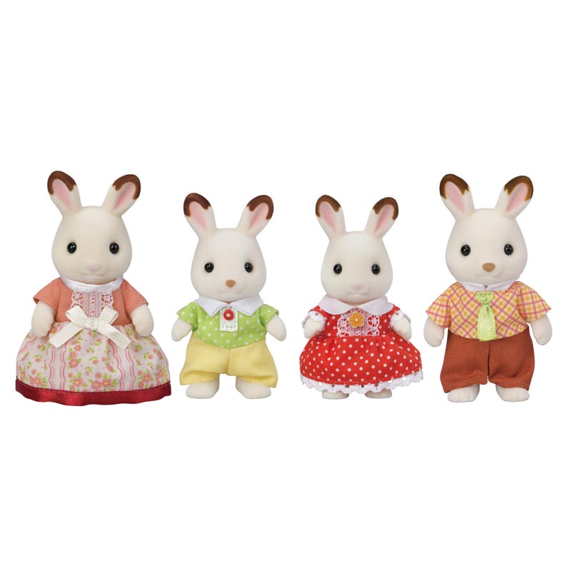 *Calico Critters Chocolate Rabbit Family