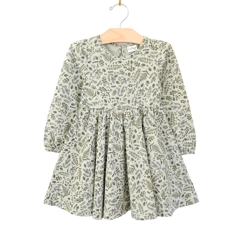 City Mouse Twirl Dress - Loden Sprigs *CLEARANCE*