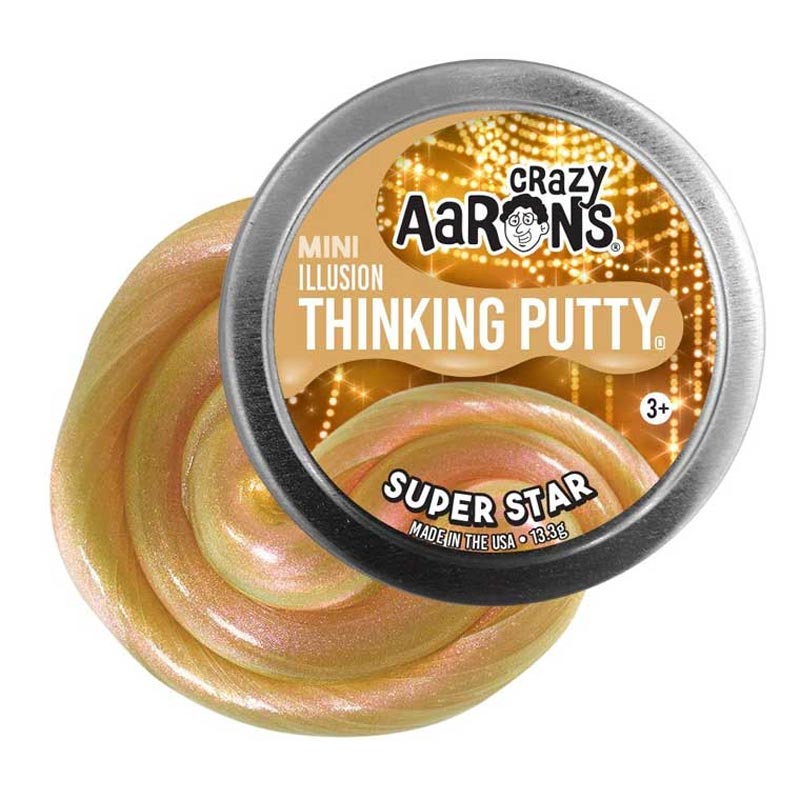 *Crazy Aaron's Thinking Putty Mini Tin - Super Star (2" Tin)