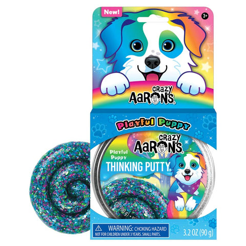 *Crazy Aaron's Thinking Putty - Playful Puppy (4" Tin)