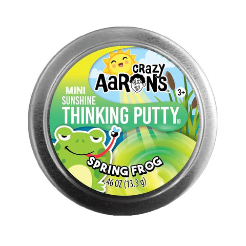 *Crazy Aaron's Thinking Putty Mini Tin - Sunshine Spring Frog (2" Tin)