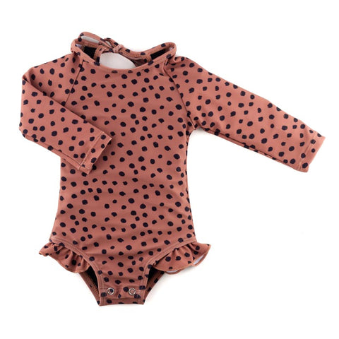 Current Tyed Ruffle Rashguard Suit - The Lennon (Size 0-6m) *CLEARANCE*