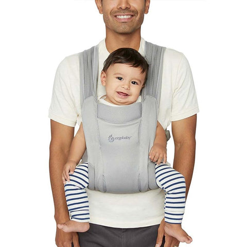 *Ergobaby Embrace Soft Mesh Newborn Carrier - Soft Grey