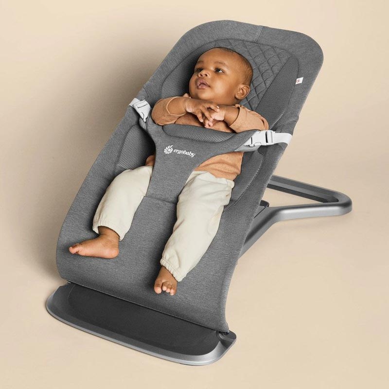 *Ergobaby Evolve Bouncer - Charcoal Grey