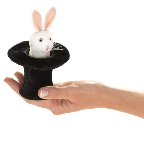 *Folkmanis Mini Rabbit in Hat Finger Puppet