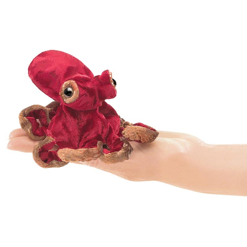 *Folkmanis Mini Red Octopus Finger Puppet