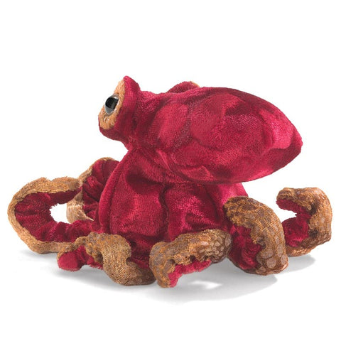 *Folkmanis Mini Red Octopus Finger Puppet