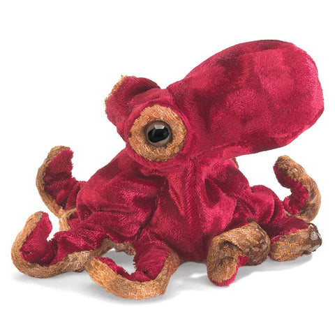 *Folkmanis Mini Red Octopus Finger Puppet